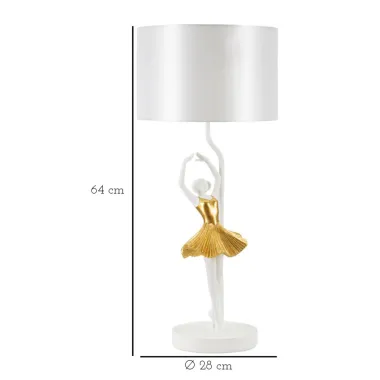 LAMPA STOŁOWA BALLERINA 28X64 cm